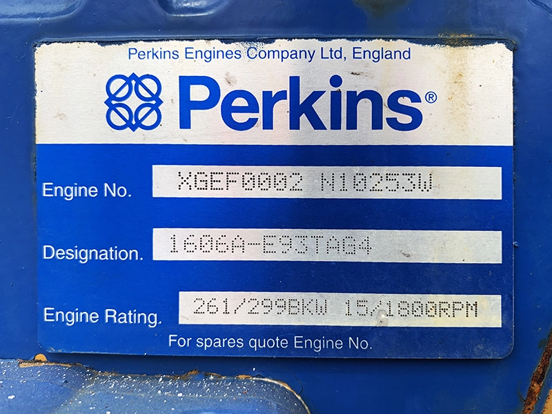 Perkins 350kVA Engine