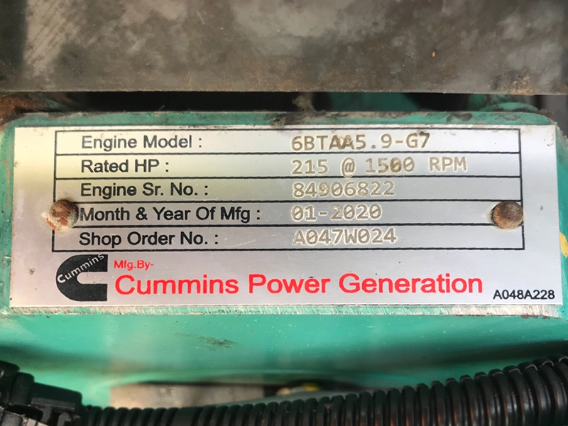 Cummins Diesel Generator 170kVA for sale