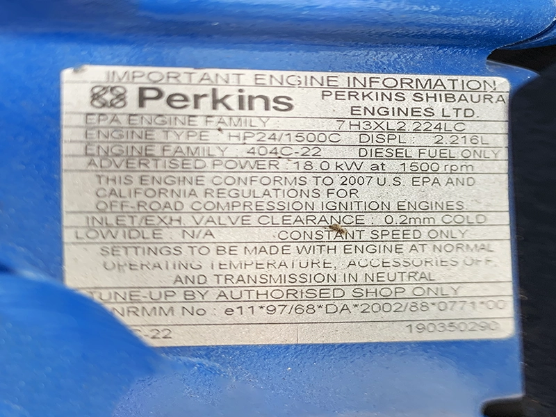 FG Wilson Perkins Diesel Generator 18kVA for Sale in England