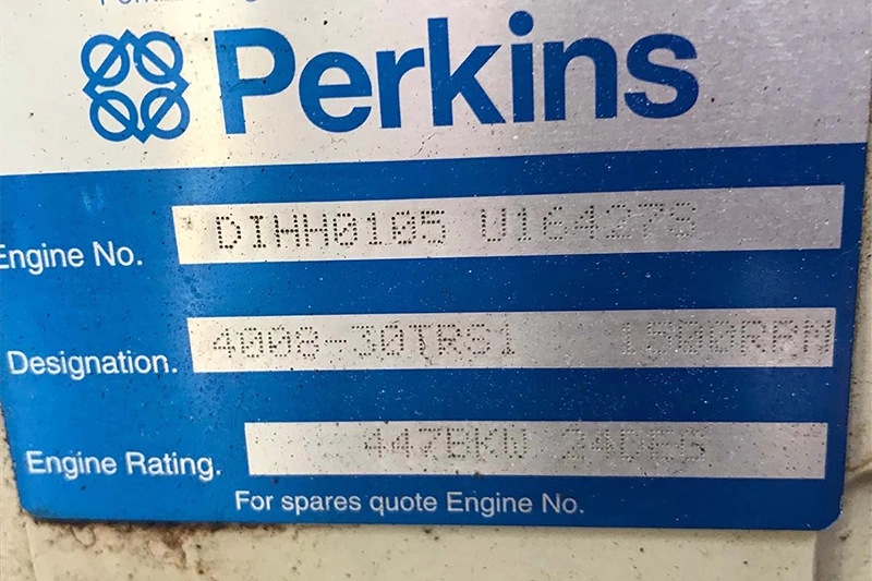 Perkins Gas CHP Generator 610kVA