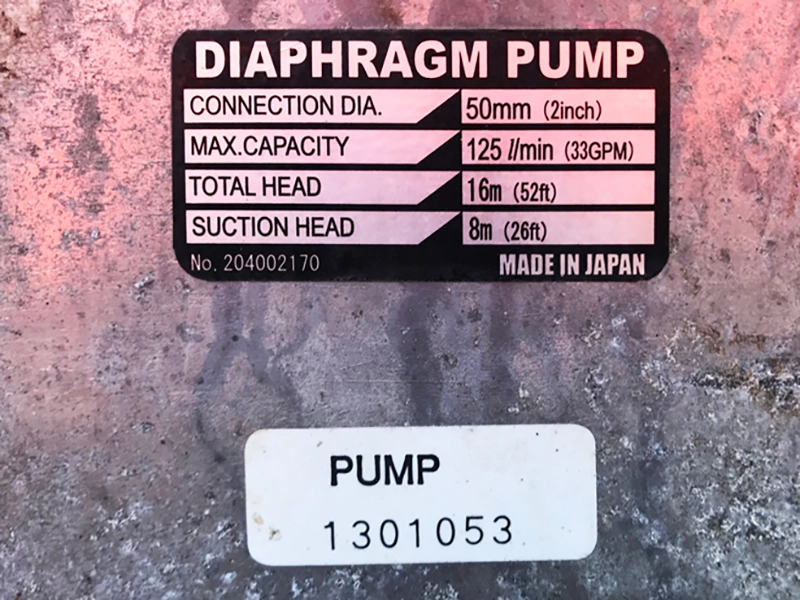 Used Daishin Industries Diaphragm Pump sold in Essex