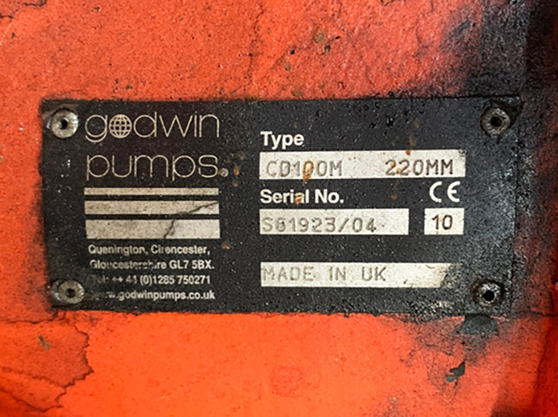 Used Xylem / Godwin CD100M Pump sold in Essex